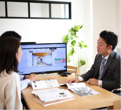 マンション購入の商談の画像